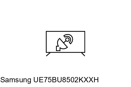 Rechercher des chaînes sur Samsung UE75BU8502KXXH