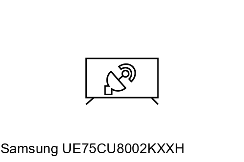 Rechercher des chaînes sur Samsung UE75CU8002KXXH