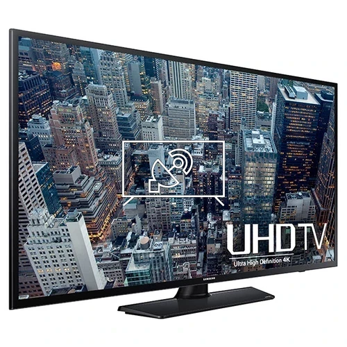 Search for channels on Samsung UN55JU6400F + Flat & Tilt Wall Bundle