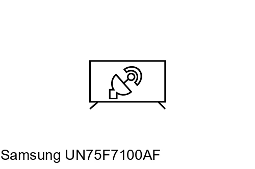 Rechercher des chaînes sur Samsung UN75F7100AF