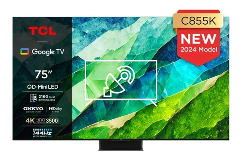 Search for channels on TCL 75C855K