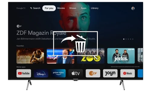 Uninstall apps on Grundig 55 GUB 7340