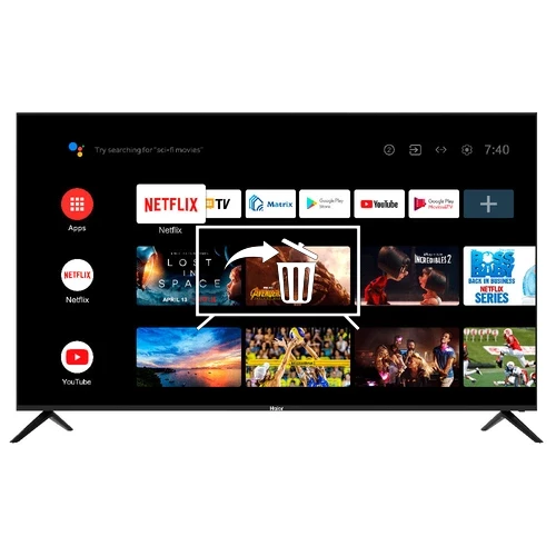 Desinstalar aplicaciones a Haier 50 Smart TV S1