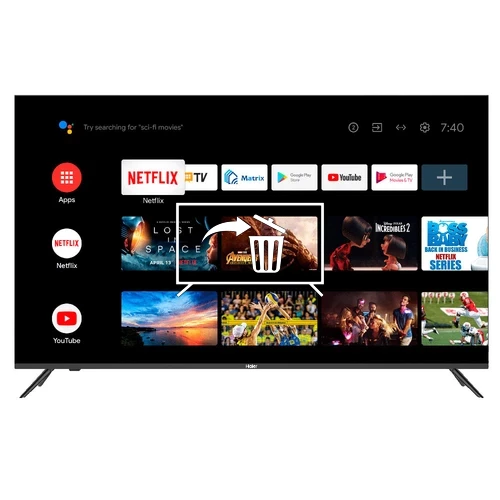 Desinstalar aplicaciones a Haier 55 Smart TV S1