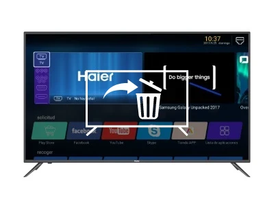 Desinstalar aplicaciones en Haier LE55K6500DUA