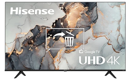 Uninstall apps on Hisense 43A6H