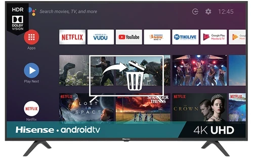 Uninstall apps on Hisense 58H6550E