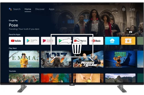 Uninstall apps on JVC LT-43VAQ7100