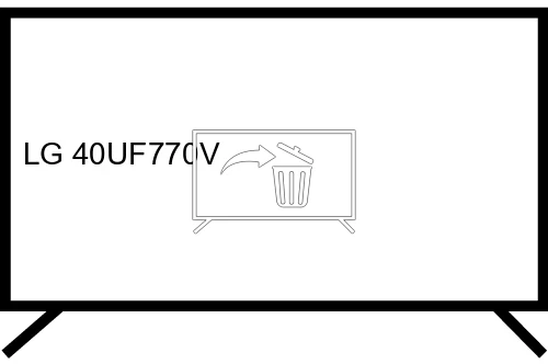 Desinstalar aplicaciones a LG 40UF770V