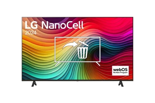 Uninstall apps on LG 55NANO82T3B