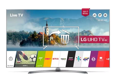 Desinstalar aplicaciones a LG 65UJ750V