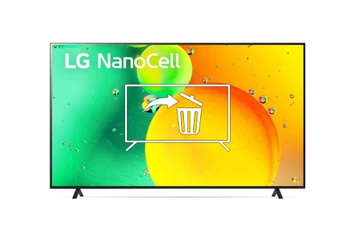 Desinstalar aplicaciones a LG 75NANO753QA