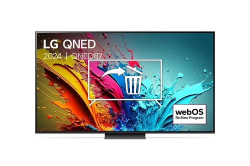 Desinstalar aplicaciones a LG 75QNED87T6B