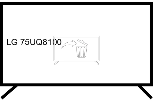 Uninstall apps on LG 75UQ8100