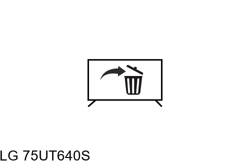 Uninstall applications on LG 75UT640S