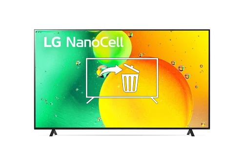 Desinstalar aplicaciones en LG 86NANO753QA