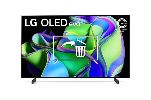 Uninstall apps on LG OLED42C31LA