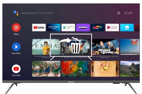 Uninstall apps on Panasonic TX-43JX700E