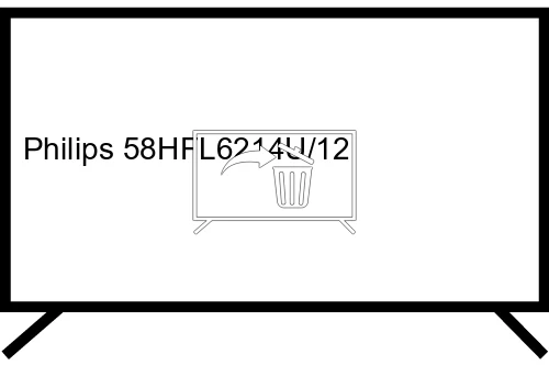 Desinstalar aplicaciones a Philips 58HFL6214U/12