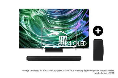 Uninstall apps on Samsung 2024 65” S90D OLED 4K TV and S800D Ultra Slim Soundbar with Subwoofer