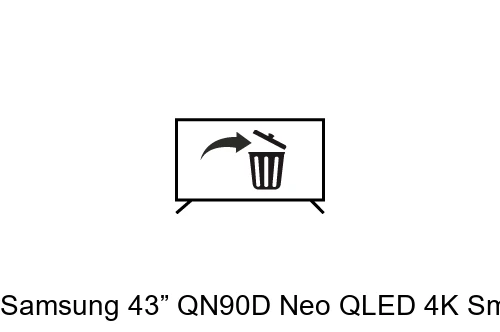 Uninstall apps on Samsung 43” QN90D Neo QLED 4K Smart TV (2024) and Galaxy Buds3 Pro (White)