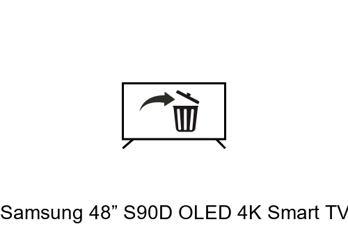 Uninstall apps on Samsung 48” S90D OLED 4K Smart TV (2024) and Galaxy Buds3 Pro (White)