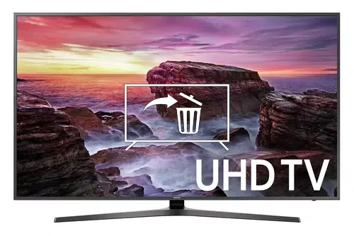 Uninstall apps on Samsung 75 LED TV MU6300 SERIES