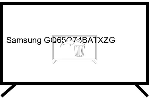 Desinstalar aplicaciones en Samsung GQ65Q74BATXZG