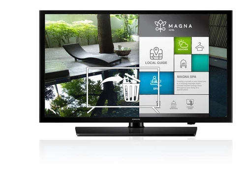 Uninstall apps on Samsung HG49NE470HF