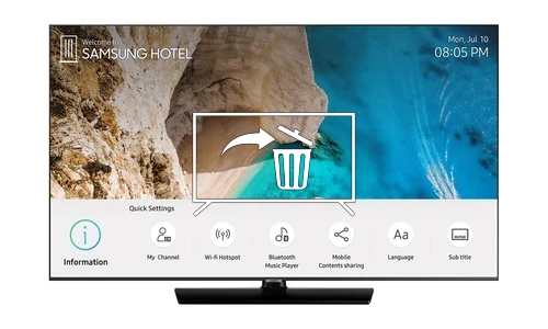 Uninstall apps on Samsung HG50ET670UB