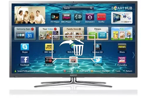 Uninstall apps on Samsung PS64E8000GU