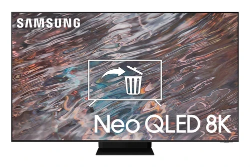 Uninstall apps on Samsung QE65QN800A