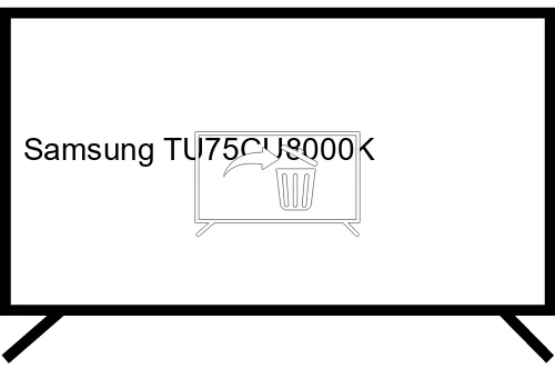 Uninstall apps on Samsung TU75CU8000K