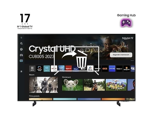 Désinstaller des applications sur Samsung TU85CU8005K