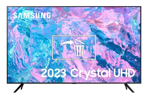 Uninstall apps on Samsung UE43CU7100KXXU