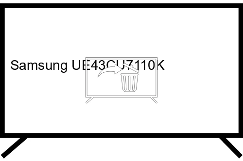 Uninstall apps on Samsung UE43CU7110K