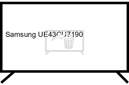 Uninstall apps on Samsung UE43CU7190