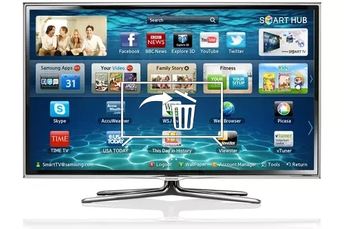 Uninstall apps on Samsung UE46ES6800U