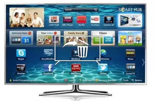Uninstall apps on Samsung UE46ES6900