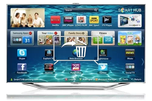 Uninstall apps on Samsung UE46ES8000UXXU