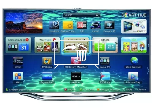 Uninstall apps on Samsung UE46ES8090S