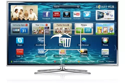 Uninstall apps on Samsung UE55ES6800U
