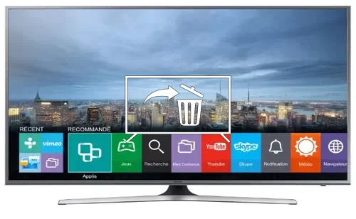 Uninstall apps on Samsung UE55JU6800U