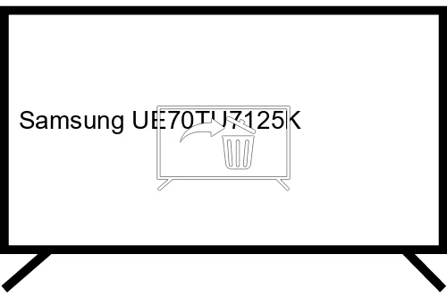 Uninstall apps on Samsung UE70TU7125K