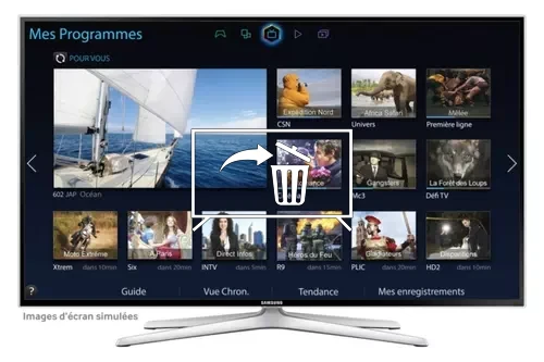 Désinstaller des applications sur Samsung UE75H6400AW