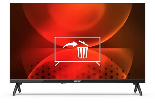 Uninstall apps on Sharp 24FH2EA