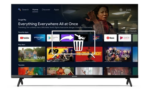 Uninstall apps on Sharp 32FH4EA