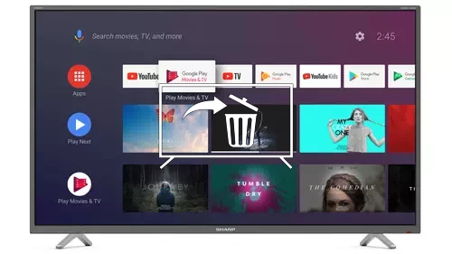 Uninstall apps on Sharp 40BL2EA