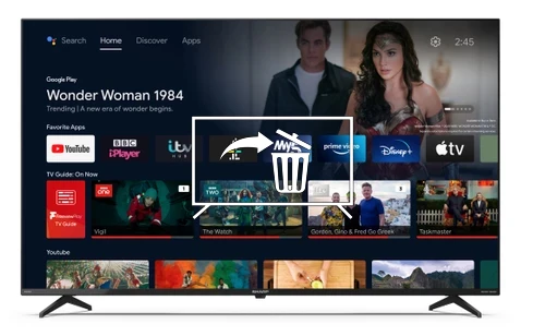 Uninstall apps on Sharp 55FN2KA