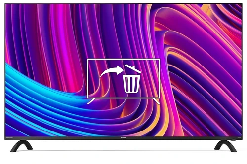 Désinstaller des applications sur Sharp 65" LED-TV, PAL, SECAM